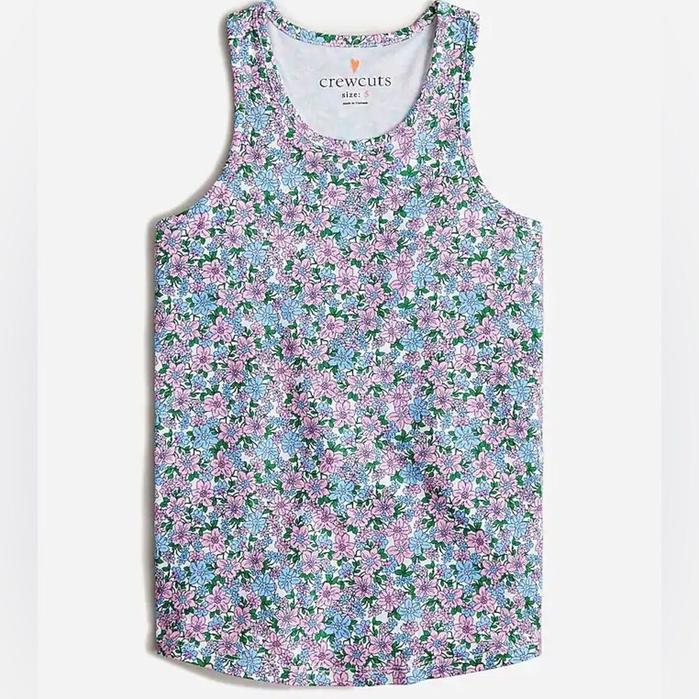 Crewcuts Sleeveless Floral Colorful Racerback Tank Top. XL. 12-14. 12. 14. NWOT